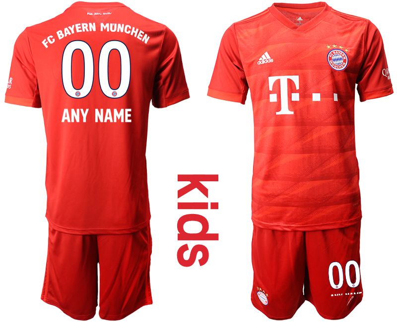 Youth 2019-2020 club Bayern Munich home customized red Soccer Jerseys->brooklyn nets->NBA Jersey